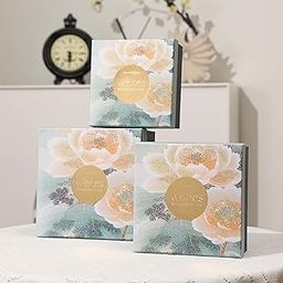 HOME ELEMENTS 3 Pcs Best Wishes Luxury Gift Boxes Set with Lid, Decorative Present Boxes,Bridesmaid Box, Empty Gift Boxes for Hampers, Birthdays, Weddings & Events, Special Occasions (Blue)-image-96