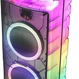 ZEBRONICS 160W Party DJ Speaker, 12h Playback, Wireless UHF Mic, Karaoke & Recording, Dual 20.32cm High-Fidelity Drivers, TWS, 6.3mm Mic Input, Bluetooth, USB, RGB, Carry Handle (Glow Box 8B)-29