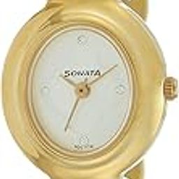Quartz Analog Silver Dial Metal Strap Watch for Women-NS8092YM03-31