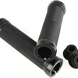 PANCIKAA Pair Lock-On Bicycle Handlebar Grips | Non-Toxic, Anti-Slip Rubber Handles for Bicycles, Motorcycles, Scooters & MTB | Comfortable Grip for Enhanced Control | Black-image-37
