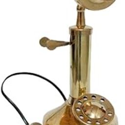 HOMEDECOR Instruments Vintage Collection Antique Telephone Brass Handmade-25