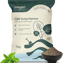 KYARI Cow Dung Manure Fertilizers for Plants & Home Gardening - 1kg-image-33