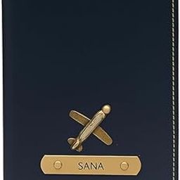 Faux Vegan Leather Customized Passport Cover, Passport Holder for Men, Women & Kids - Travel Accessories Passport Wallet for Trips with Custom Name P004-image-92