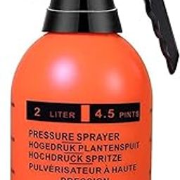 Garden Pump Pressure Sprayer Lawn Sprinkler Water Mister Spray Bottle for Herbicides, Pesticides, Fertilizers, Plants Flowers 2 Liter Capacity -Spray Bottle Plant Water- Orange-image-63