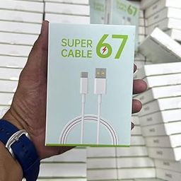 Shkod Super VOOC Flash Data Cable 67W, USB A to C Fast Charging Cable, White Cable For Smartphones, Laptops, Tablets-29
