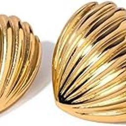 earrings for women fashion studs earrings for women anti tarnish gold ear rings stainless steel korean bali Gold Hoop Earrings | Combo design Jewellery Celebrity Inspired earrings set for women-47