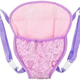 Popular Baby Doll Backpack Carrier with Straps for 14-18 inch Dolls Heart-image-1