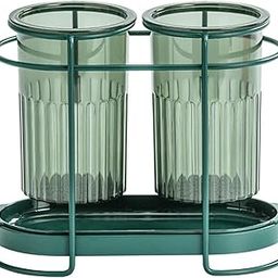 Household Chopsticks Storage Box for Dining Table Restaurant Coffee Shop Green-image-86