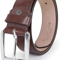 Premium Genuine Leather Belt for Jeans & Dress Pants Formal & Casual Wear Classic Design Waist Belt For Men-image-97
