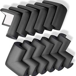 BabyPro BabyProofing Corner Guards (12mm, Pack of 12) with Strong Adhesive Tape by Certified Professional Childproofer for Covering Sharp Edges & Corners of Bed, Table & Furniture (Black)-picture-20