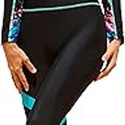 Women's One Piece Swimsuit Long Sleeve Full Body Swimwar Rash Guard with Sun Protection-image-42