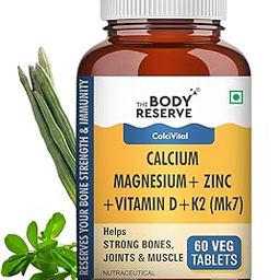 The Body Reserve Calcium Tablets For Women & Men- 60 Tablets, Calcium Magnesium & Zinc Supplements For Man With Calcium Citrate, Vitamin K2, MK7 & Vitamin B12 To Support Joints And Bone Health-image-77