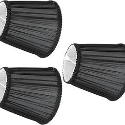 Lamp Shades for Table Lamps, 5.3x4.9x3.9in Large Lamp Shade Table Light Cover for Wall Table Lamps for Hall Hotel Studio(Clip-on-Black)-image-72