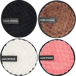 SUAKE Reusable Makeup Remover Pads – Soft & Washable Cotton Pads for Face & Eye Makeup Removal – Eco-Friendly, Gentle on Oily, Dry & Sensitive Skin (Multicolor, Pack of 4)-image-34