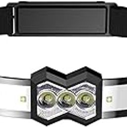 GCA LED Headlamp, 17 LED Rechargeable Head Light, USB Charging, for Outdoor Camping Running Cycling Fishing-picture-19