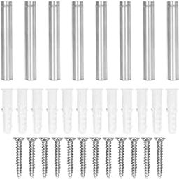 12 Sets Sign Standoff Screw,12x80mm Stainless Steel Mounting Glass Hardware Advertising Screw Kit,Standoff Screws for Acrylic,for Installing Signs, Billboards-image-14