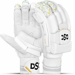 DSC Condor Flite Leather Cricket Batting Gloves, Boys Right (White Turquoise)-image-6