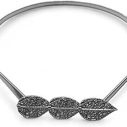 Elastic Belly Chain Belt for Women Three Leaf Design Spring Saree Belt Wedding Kamarband for Ladies Saree Adjustable Waist Belt For Women 28-38 Inch Waist Size - (CB04)-image-99