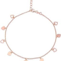 925 Sterling Silver Layered Rose Gold Plating Anklets (Single) | Gift for Women & Girls | With Certificate of Authenticity & 925 Hallmark |Mother's Day-47