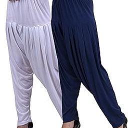 Women Patiala Pants Combo Pack 3 White Red-picture-17