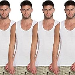 Premium Pure Cotton Mens Vest (Color- White)(Size- 75cm, 80cm, 85cm, 90cm, 100cm)-image-72