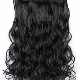 Haveream Curly Black | Natural Looking Silky |24 Inch Synthetic |24 Inch Women Long Hair Extension |5 Clips Based | Wavy Women|And Girl Hair Extension-image-95