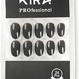KIRA Artifical Fake Nails With Buffer & Glue, Natural False Nails Delicate & Comfortable With Long-Lasting And Waterproof For Women (A18)-16