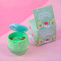 Hydrating Lip Mask For Lip Care And Moisturizing Lips, Plump Lip Balm With Avocado That Heals & Hydrates Chapped Lips For Women & Men,1 Count, Green-0