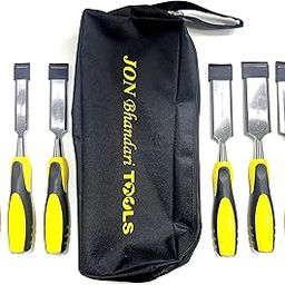 Jon Bhandari Tools Premium Wood Chisel Set – 6-Piece (13mm, 19mm, 25mm, 32mm, 38mm, 50mm) with Storage Bag – Ideal for Woodworking & Carving Tools-53