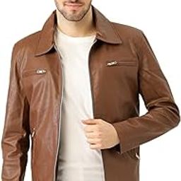 Men's Brown Solid Jacket-picture-16