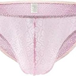 Men's Briefs Sheer Lace Bulge Pouch Underwear Male Panties L Pink | Clothing Shoes & Accessories | Mens Clothing | Underwear | 1 Piece Men Floral Underwear-picture-17