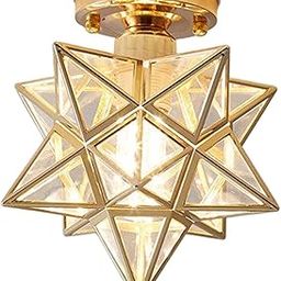 CLUB BOLLYWOOD® PVC Semi Flush Mount Star Ceiling Wall Lamps Flush Mount Golden Transparent|Home & Garden | Lamps, Lighting & Ceiling Fans | Chandeliers & Ceiling Fixtures|1 Piece Ceiling Light-22