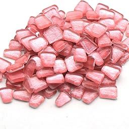 Sweven Art Mosaic Tiles, 12-15mm Size, Irregular Trapezoids, 4mm Thick, Pearl Glitter Red (Pack of 200Gms)-image-39