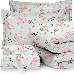 BSB HOME Comforter Set with Fitted Bedsheet & 2 Pillow Covers | Soft & Cozy AC Room | Summer | All-Season Bedding | Glace Cotton | Perfect for King/Queen Bed | Durable, Wrinkle-Free - Light Pink-19