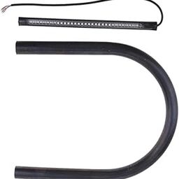 JAZZY PEARLS Cafe Racer Seat Frame Hoop Loop End LED Light for Yamaha BMW Flat 210mm-image-89