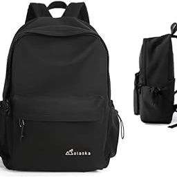 Laptop Backpack, with 2 compartments, with bottle holder side pockets, suitable for boys, girls, men & women for school, college, office, and travel. Size: 17.5 x 12.7 x 5.25 Inches-image-40