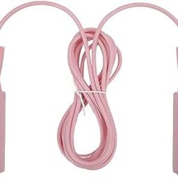 Skipping Rope for Men, Women & Kids | Adjustable Wire Jump Rope, Double Bearing Sport Jump Rope, Professional Rope with Non-Slip Handle | Lightweight & Durable for Cardio & Home Workouts (Colour: PINK)-image-94