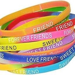 Tickles Silicone Friendship Band for Friendship Day Best Friends for Girls & Boys, Set of 100 (Color: Multicolor, Free Size)-image-58