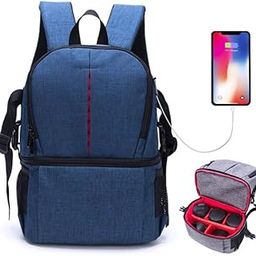 Camera Accessories Multi-functional Waterproof Nylon Shoulder Backpack Padded Shockproof Camera Case Bag for Nikon for Canon DSLR Cameras-69