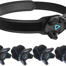VR Tracker Belt for HTC Vive System Puck - Adjustable Strap Waist and Full-Body Tracking in Virtual Reality（1x 4X Wrist Strap）, black, 47.6 in,Wrist 10.6-44