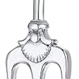 Silver Pendant for Men silver platinum Boys Mens boyfriend gents Boy girls Women Unisex Stainless Steel trident Necklace Long Ball Chains Locket Valentine gifts Stylish Simple Chain Pendant-296-image-99