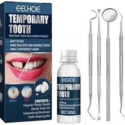 CALANDIS 2xTemporary Tooth Repair Kit with Mouth Mirror for Teeth for Family Home Use | Denture Care | Oral Care-10