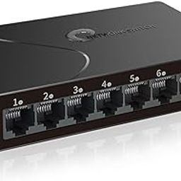 8 Port Gigabit Switch, Easy to Manage Ethernet Switch, Vlan, QoS, Ethernet Splitter, Network Hub, Heavy Duty Metal, Wall or Computer Mount-4