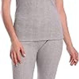 Women's Winter Poly Cotton Thermal Wear Set with Sleeveless Top and Bottom, Comfortable Slim Pajama Leggings-21