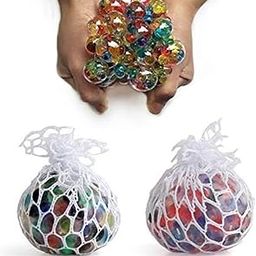 TOYSFAST (2 PCS) Mesh Squishy Stress Ball for Kids - Squeeze Toy for Pressure Relief, Anti-Stress, Anti-Anxiety, Multicolor Magic Mesh Ball | Perfect Return Gift (A757)-image-42