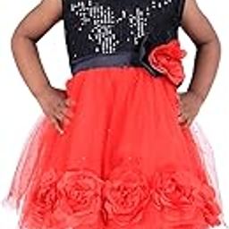 Sleeveless Round Neck Frock for Girls (Style - BO8) Multicolour-image-97