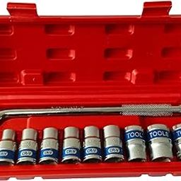 Inditrust 10 Pcs 1/2 inch Chrome Vanadium Socket Handle Set/Tool Box/Goti Pana for Automobiles/Bike/Car Repair/Home DIY Use-picture-11