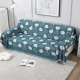 HOKIPO Chenille Sofa Cover Thick and Soft Blanket 3 Seater, 180 (D) x 300 (L) cm (AR-4637-D3)-image-31