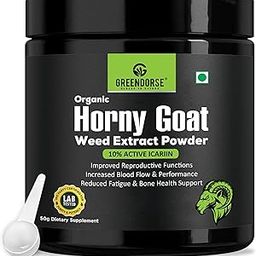 GREENDORSE Organic Horny Goat Weed Extract Powder |With 10% Active Icariins| 3 Months Supply | Supports Strength, Stamina, Performance & Energy, Vegan Friendly-50g-image-31