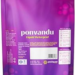 Ponvandu Liquid Detergent, 1L, for Top Load and Front Load Washing Machines, Removes Tough Stains-image-76
